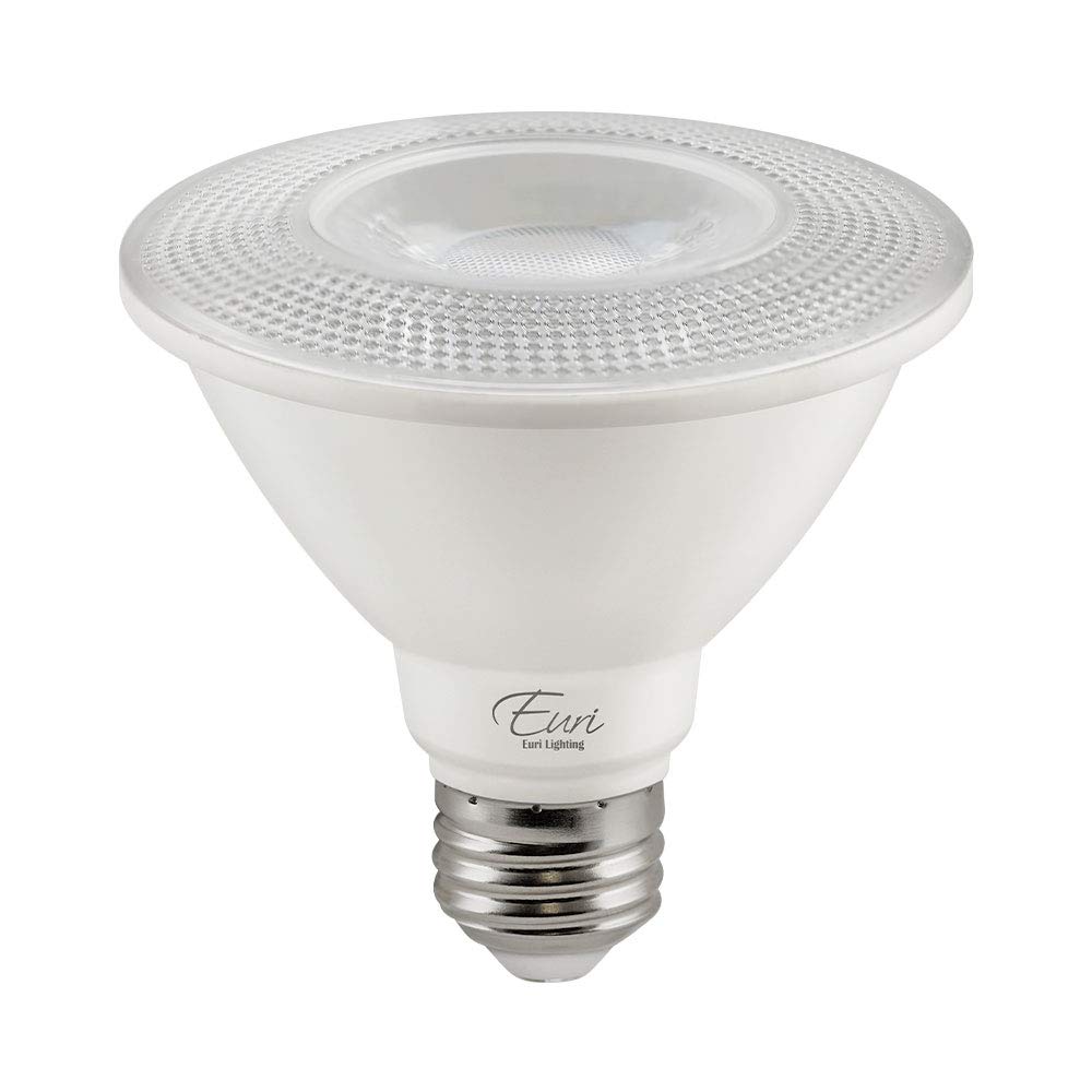 Euri Lighting EP30-11W6000es Dimmable LED PAR30 Short Neck, 11W (75W Equal) 850lm, 80CRI, Soft White (3000K) 40° Beam Angle, Damp Rated, UL, Energy Star, 3YR 25K HR WTY, One Count