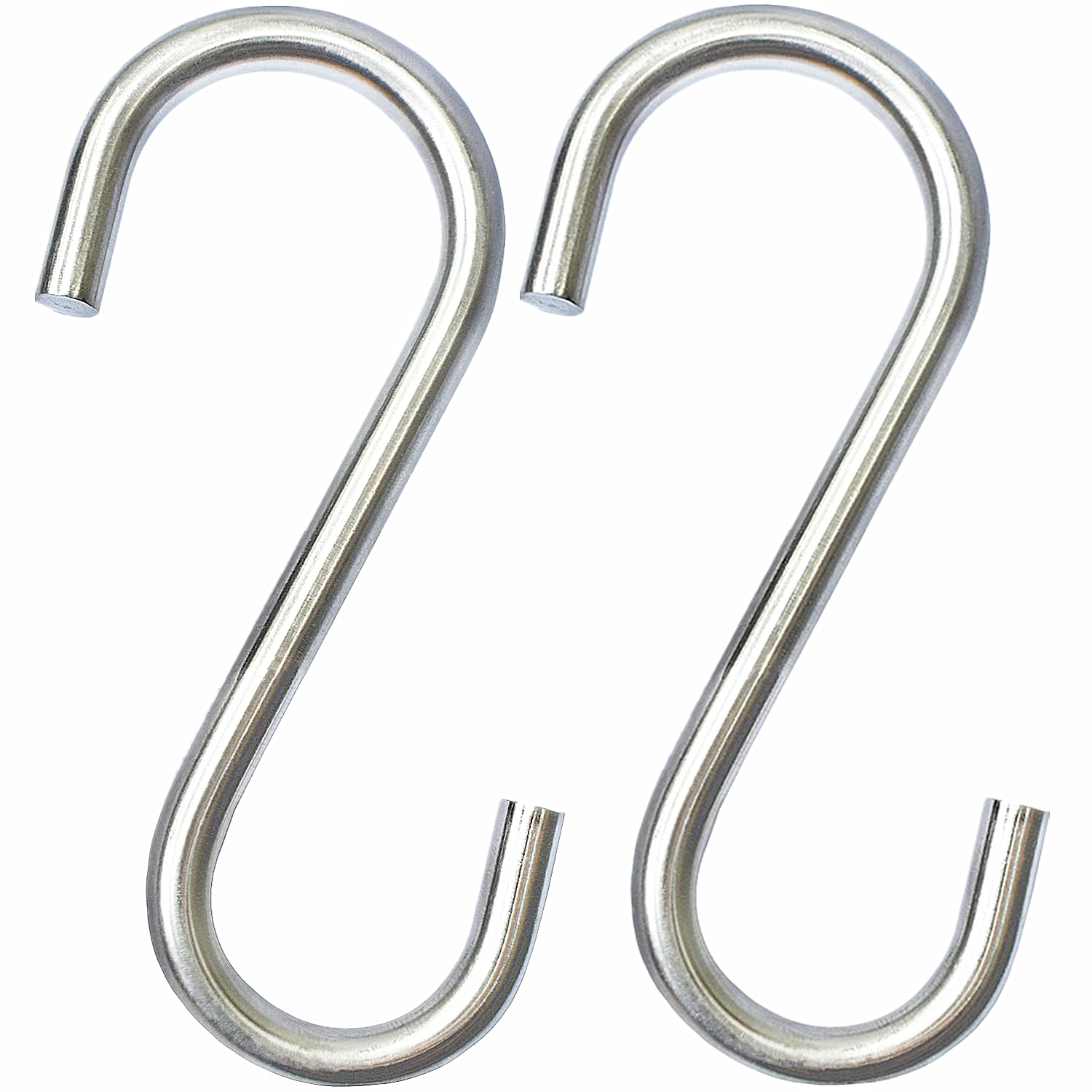 GOTOONE Heavy Duty S Hooks Hanging Metal Hook Large 304 Stainless Steel Diameter 5/16 in Rust Proof for Swing Hammock Garden Outdoor Tools