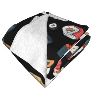 Sushi Throw Blanket Warm Ultra-Soft Micro Fleece Blanket for Bed Couch Living Room(Kids)