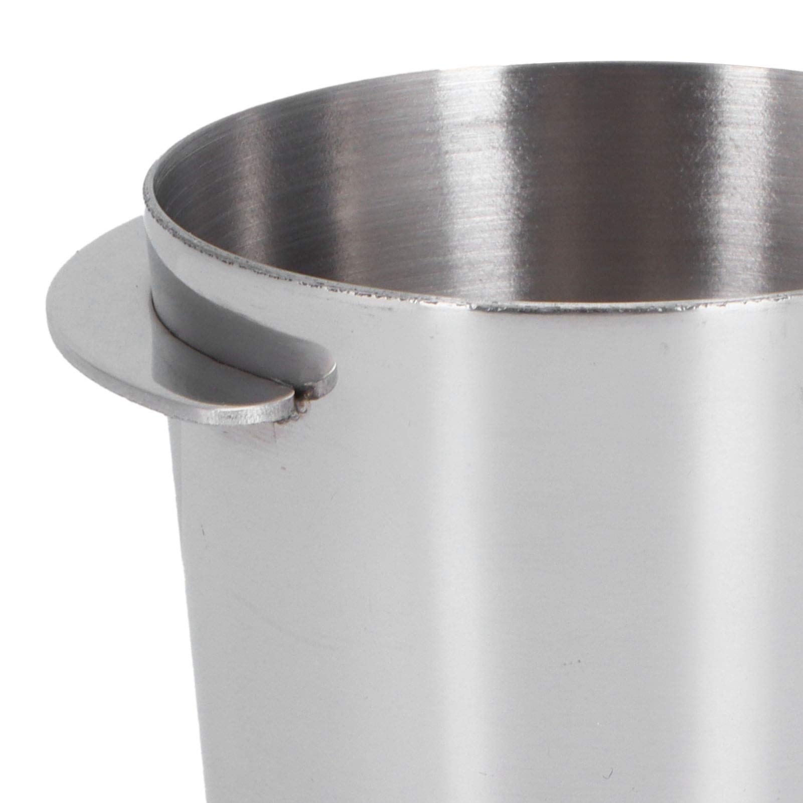 51mm Coffee Dosing Cup Dose Cup Stainless Steel Coffee Machine Handle Dosing Cup Mug Coffee Powder Feeder Part for Milk Tea Shops Homes Coffee Shops