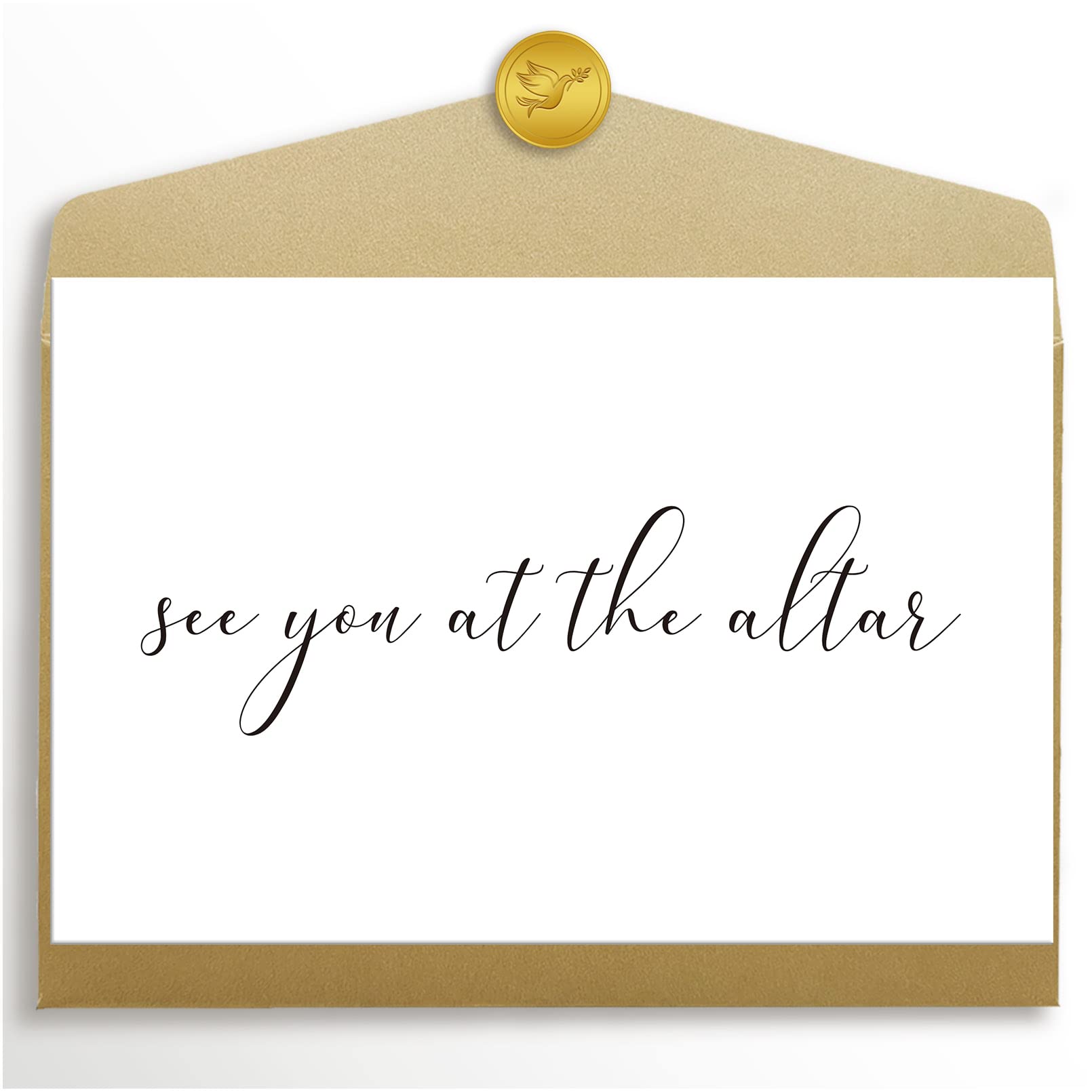 See You at The Alter Card, Wedding Card to Bride or Groom, Wedding Day Card