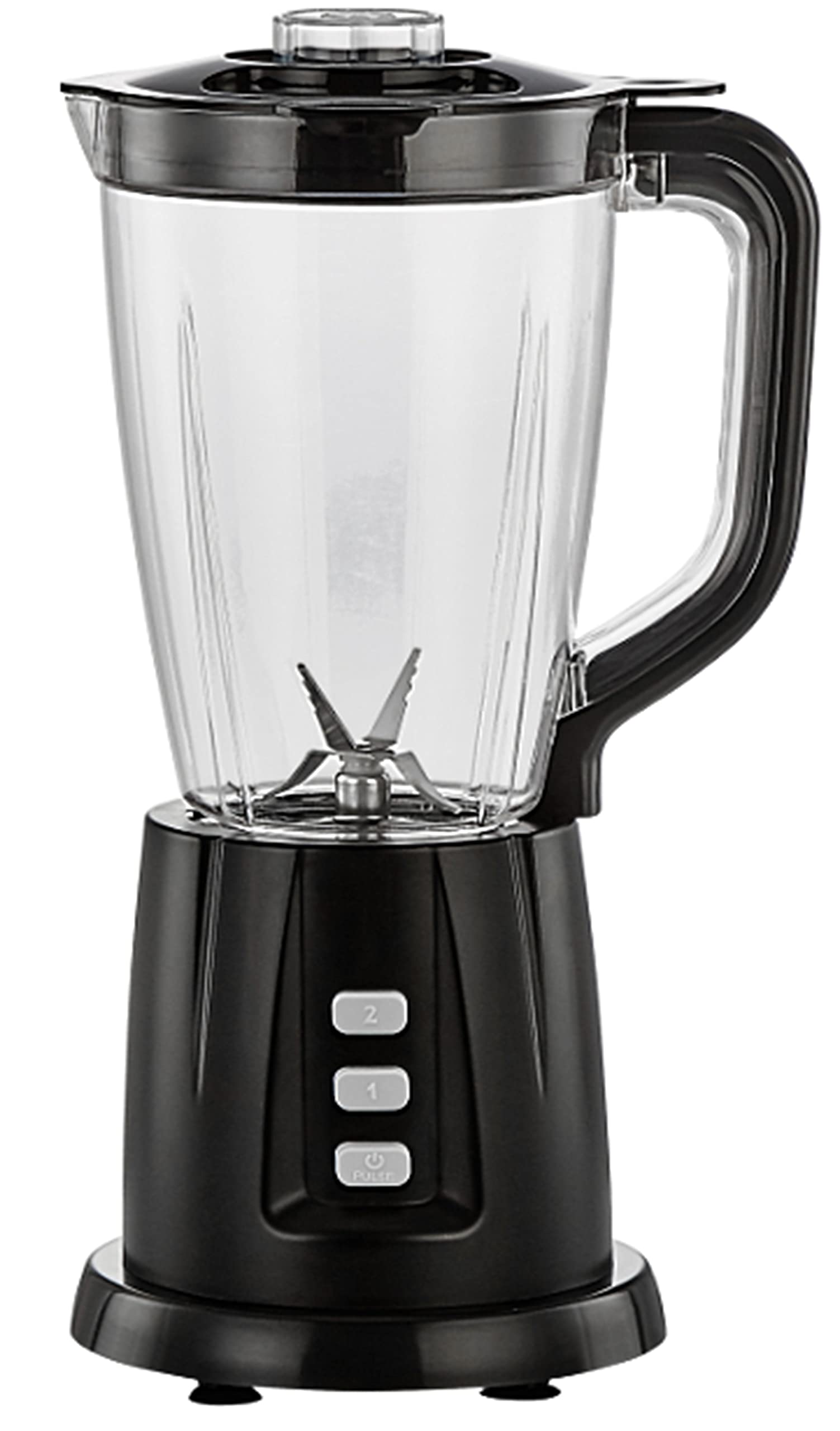 Aucma BL-605 Blender, 1.5L Plastic Jar with Level Indicator, 4-piece Stainless Steel Blade, 2 Speeds with Pulse Function, 600W, 120V, Ice-crush Function, Anti-slip Feet, Dishwasher Safe