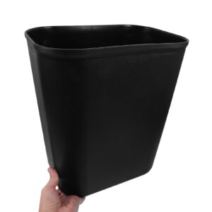 POPETPOP Small Trash Can Plastic Wastebasket : Square Garbage Can Trash Bin Rubbish Bucket - Garbage Container Basket Slim Waste Basket for Bathroom Kitchen Office, 14L