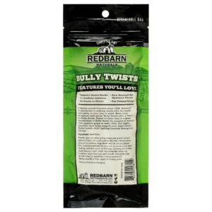 Redbarn Bully Twists (Twisted Pizzle) 5-Count (Pack of 24)