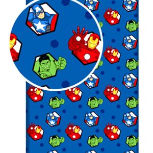 Superheroes Marvel Avengers Single Fitted Sheet Blue – 100% Cotton ‎602.04.0229.20.JF