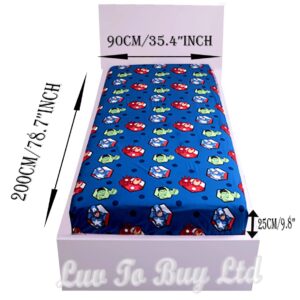 Superheroes Marvel Avengers Single Fitted Sheet Blue – 100% Cotton ‎602.04.0229.20.JF