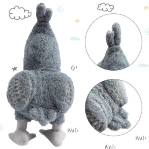 Hollypet Squeaky Shoebill Whale Head Stork Pet Plush Stuffed Dog Chew Toy