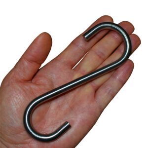 GOTOONE Heavy Duty S Hooks Hanging Metal Hook Large 304 Stainless Steel Diameter 5/16 in Rust Proof for Swing Hammock Garden Outdoor Tools