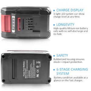 2 Packs 18V 6000mAh Battery Packs Compatible with Einhell Tools X-Change 4511396 4511437neu PXBP-600 PX-BAT52 Cordless Power Tools Battery