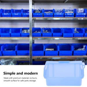 DOITOOL 12PCS Plastic Storage Bin Hanging Stacking Containers, Stackable Storage Bins Workshop Tool Organizer Bins for Parts Garage, 10X9X4. 5CM