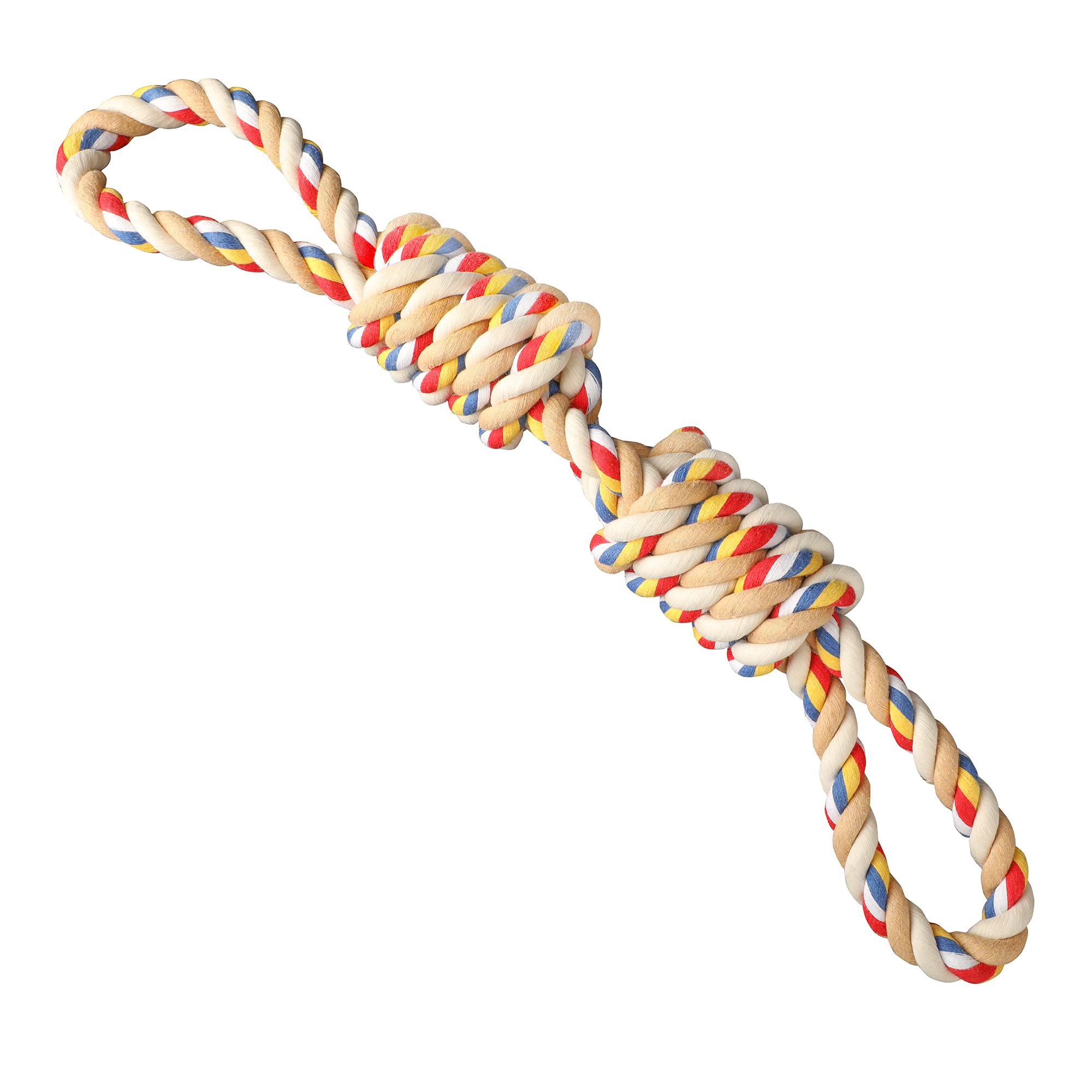 YARCHONN Rope Toys for Large Strong Dogs, Durable Sturdy 2-Knots Rope, Tough Dog Chew Toy Interactive Rope Toy for Large Medium Breeds Aggressive Chewers