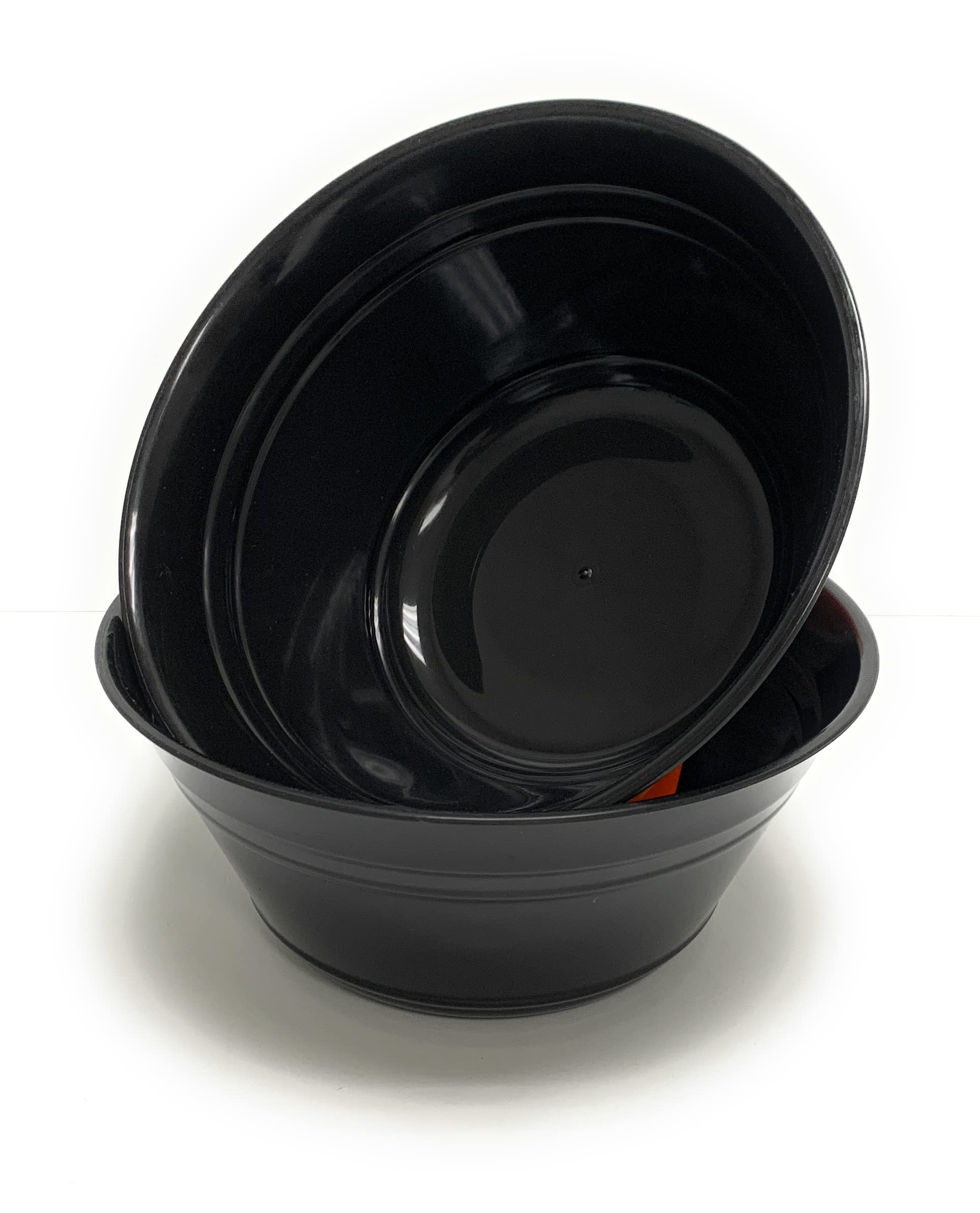 Mintra Home Snack Bowls (Large 2pk (4L), Black)