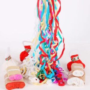 10Pcs Colorful Hand Throw Streamers Party Poppers Streamers No Mess Confetti Crackers Poppers for New Years Birthday Wedding Graduation Shows (Randon Colors)