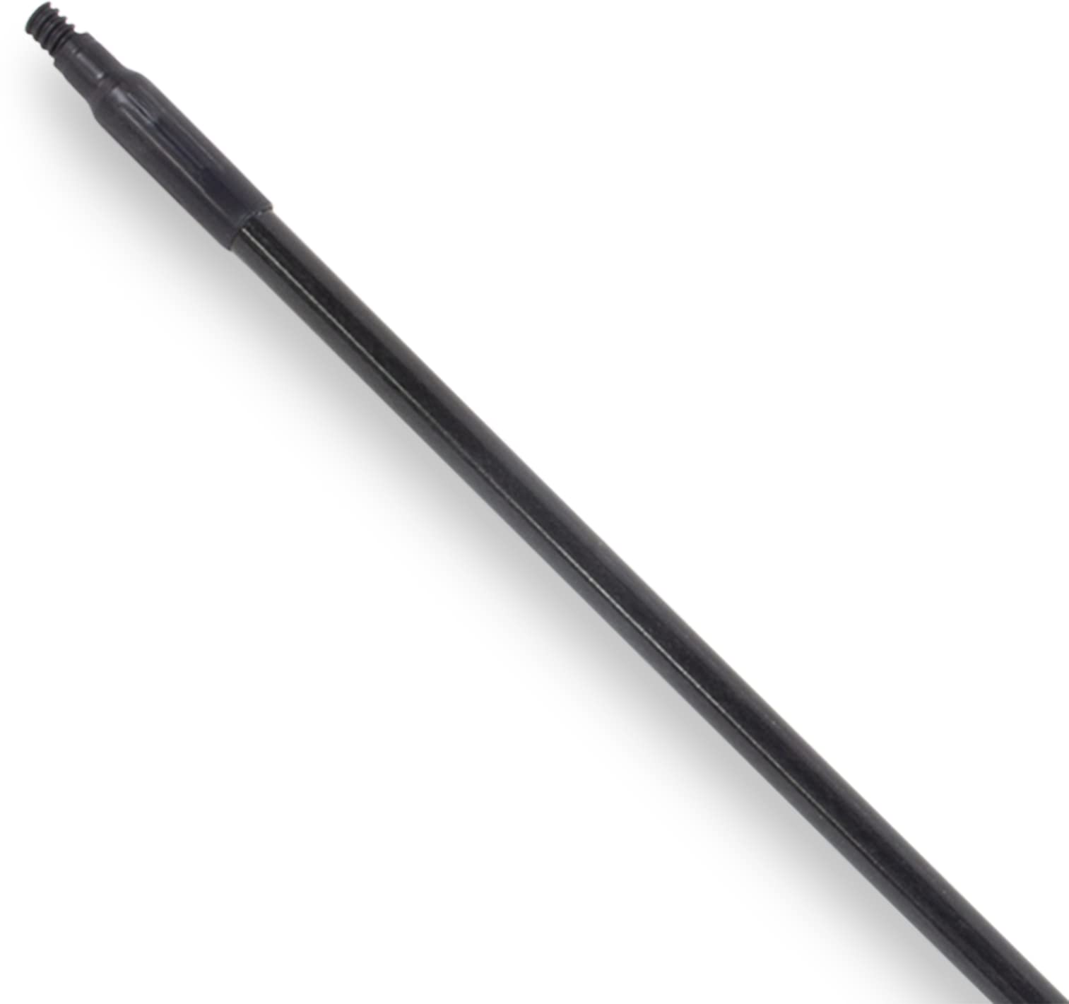 SPARTA 41225EC03 Fiberglass Broom Handle, Mop Handle, Replacement Handle With Acme Threaded Tip For Commercial Cleaning, 48 Inches, Black, (Pack of 12)