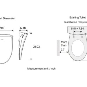 Living Star 7900 Elongated Bidet Seat with Remote - Tankless Bidet, Turbo Wash, Auto Wash, Instant Warm Water Bidet, Maximizing Your Convenience and Hygiene via your fingertips