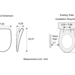 Living Star 7500 Premium Elongated Bidet Seat | On-Demand Seamless Warm Water Sprayer Bidet, Comprehensive Washing Modes, Energy Savings, elevating your hygiene with luxury and comfort