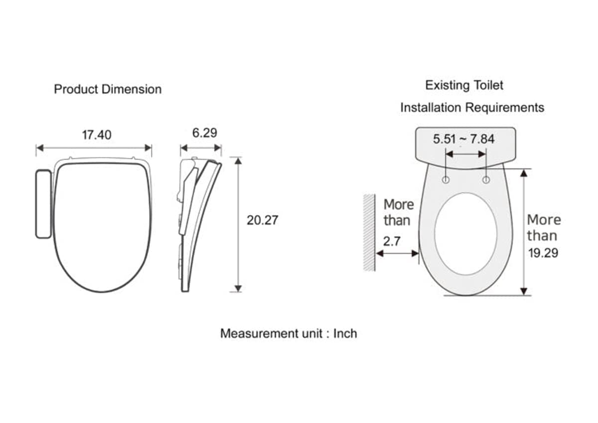 Living Star 7500 Premium Elongated Bidet Seat | On-Demand Seamless Warm Water Sprayer Bidet, Comprehensive Washing Modes, Energy Savings, elevating your hygiene with luxury and comfort