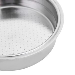 Stainless Steel Coffee Filter, 51mm Double Layer Pressurized Filter Basket Espresso Filter Basket for Portafilter Coffee Machine(Single Cup)