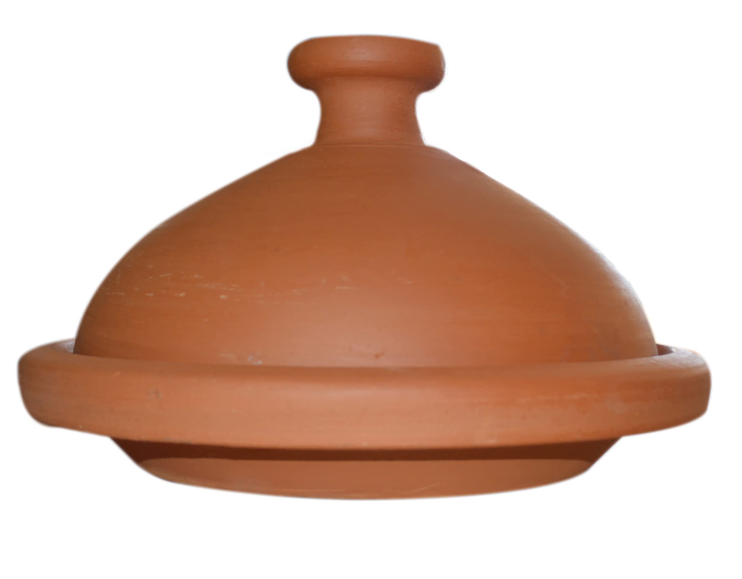 Moroccan X-Large Lead Free Cooking Tagine None Glazed 13 Inches in diameter Authentic Food