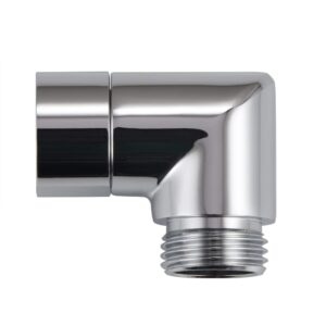 Carvedexquisitely Shower head Elbow Adapter, Shower Arm Elbow Adapter for Hand Showers and Wall-mounted Showers 90 Degree Chrome