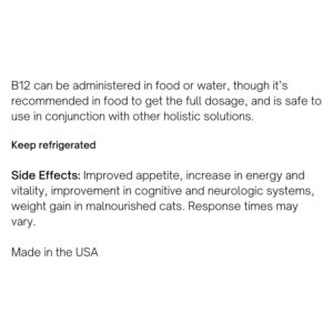 Jackson Galaxy: B12 for Cats-Dietary Supplement-Supports The Health of Your cat’s Immune System, Nervous System, Digestive System & Cognitive Function.