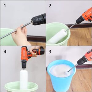 scottchen PRO Paint Roller Cleaner Dryer Washer Cleaning Tool for Paint Rollers, Fit 9’’ to 18’’ Paint Roller, Drill Driver Attachment Device