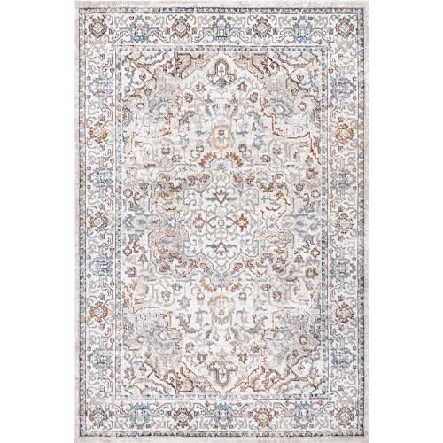 nuLOOM Cady Machine Washable Transitional Area Rug, 4x6, Beige