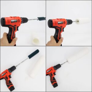 scottchen PRO Paint Roller Cleaner Dryer Washer Cleaning Tool for Paint Rollers, Fit 9’’ to 18’’ Paint Roller, Drill Driver Attachment Device