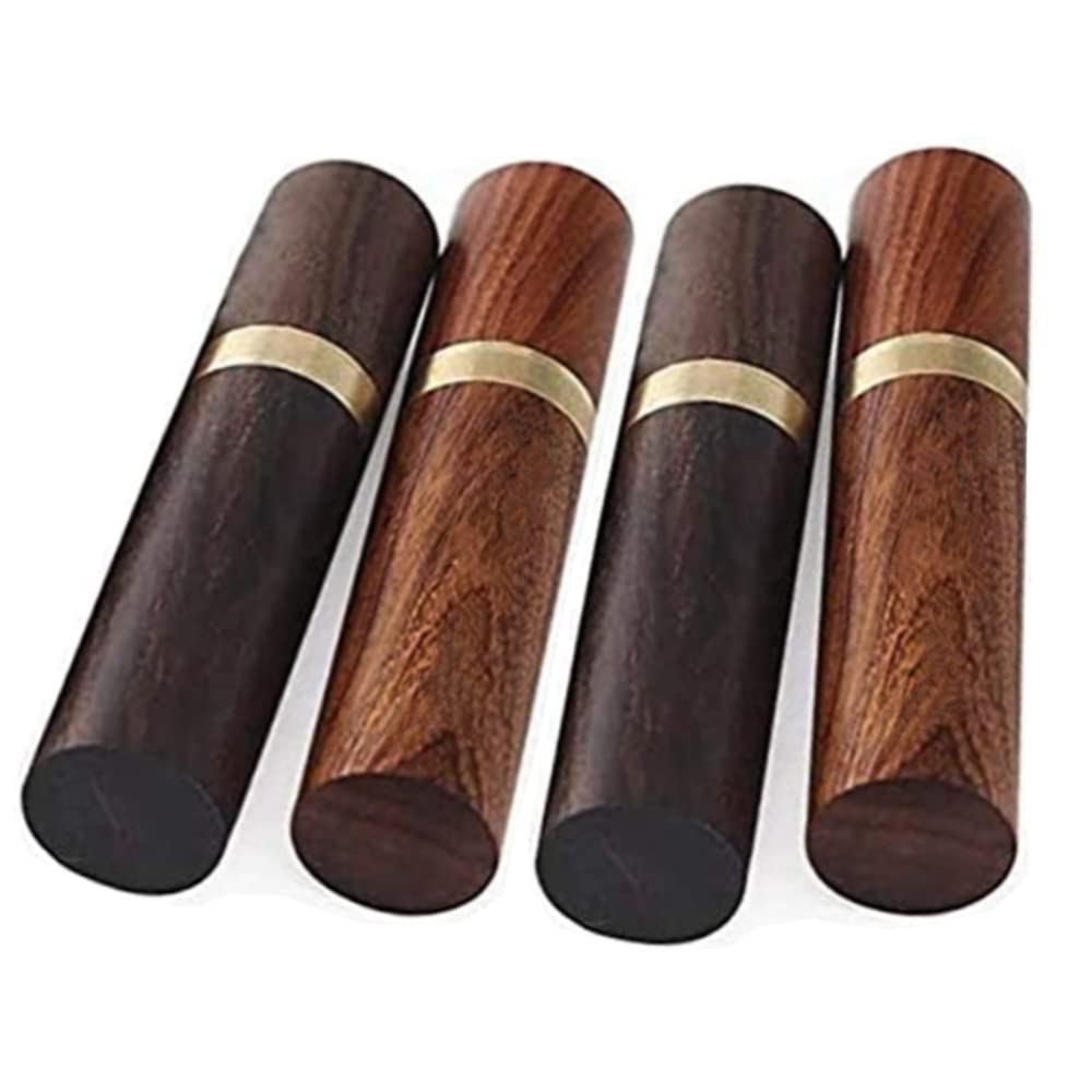 4 Pieces Wooden Needle Case Sewing Needle Tubes Toothpick Storage Box,Sewing Needles Holder Storage Case Wood Box Hand Crafts Knitting Holder