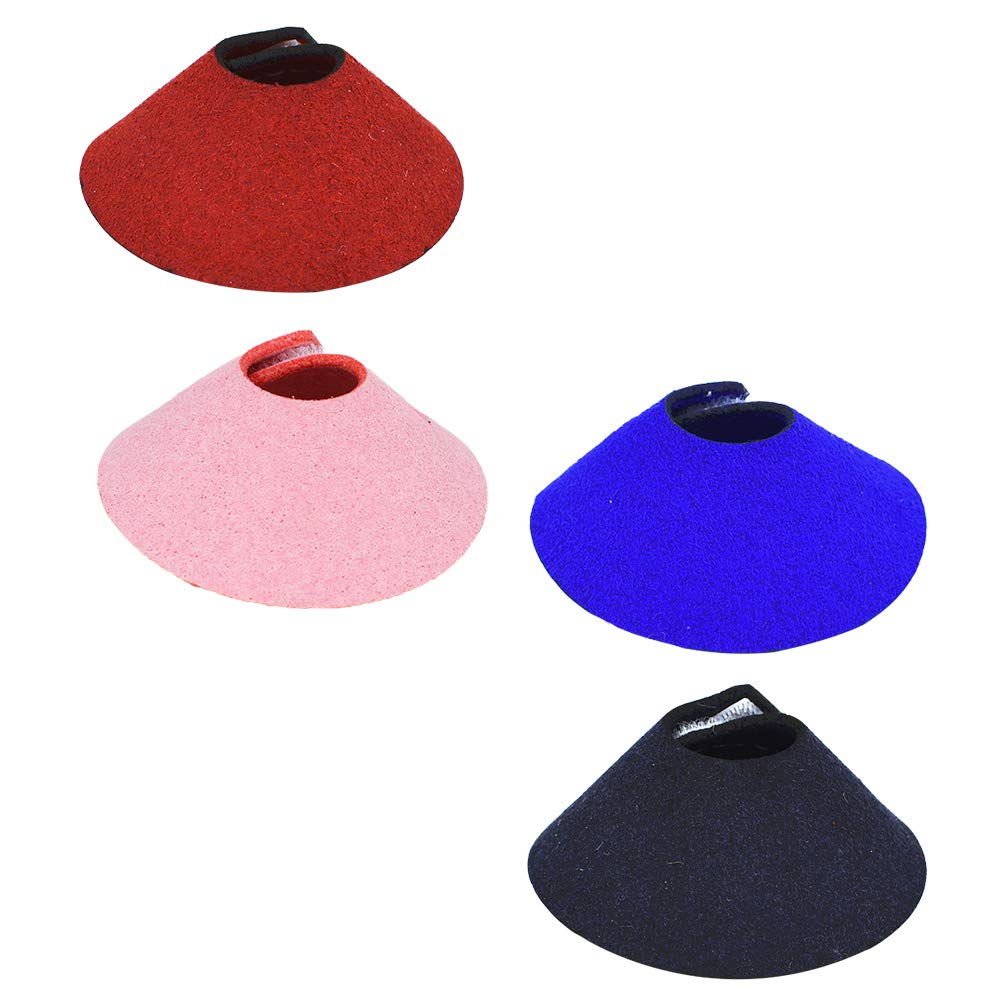 4pcs Bird Neck Collar Pet Recovery Neck Collar Bird Supplies Collar Parrot Neck Elizabeth Circle Pet Neck Collar Bird Collar Dog Neck Cone Korean Velvet Fur Collar Soft Collar