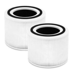 core 300 replacement filter compatible with levoit core 300,3 in 1 pre-filter,h13 true hepa,carbon filter,part core 300-rf,core 300s,core p350,p350-rf,2 pack