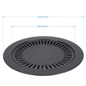 Indoor Grills Electric Smokeless Electric Grill Indoor Korean Bbq Grill Fish Pan For Grill Grill Top For Stove Grill Skillet For Stove Top,Household Barbecue Pan Smokeless Round Nonstick Baking Tray