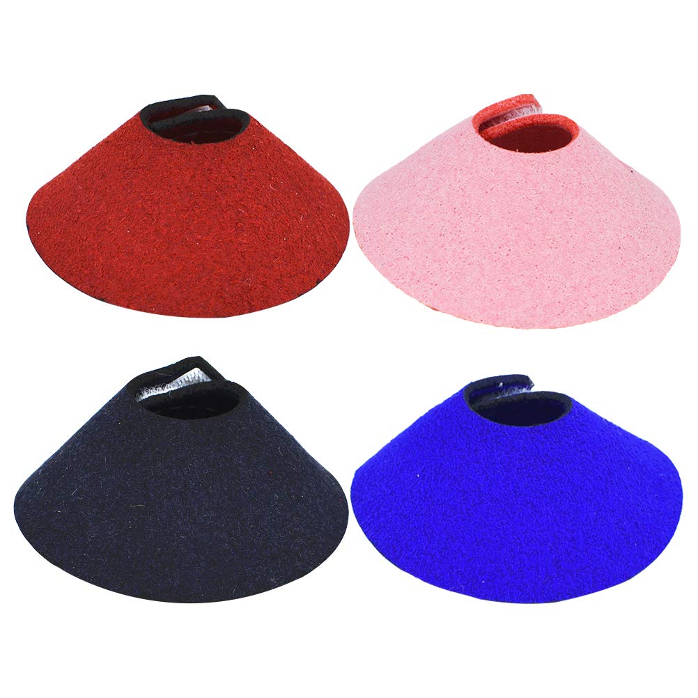 4pcs Bird Neck Collar Pet Recovery Neck Collar Bird Supplies Collar Parrot Neck Elizabeth Circle Pet Neck Collar Bird Collar Dog Neck Cone Korean Velvet Fur Collar Soft Collar