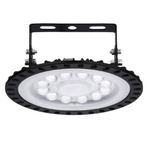 50w ufo led high bay light, 6000-6500k cool white led workshop light, ultra thin factory warehouse led industrial lighting, ip65 waterproof commercial bay lighting for garage factory gym