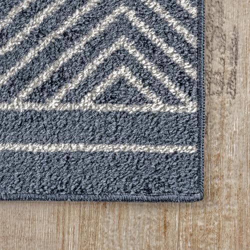 nuLOOM Phyllis Machine Washable Diamond Trellis Accent Rug, 3x5, Blue