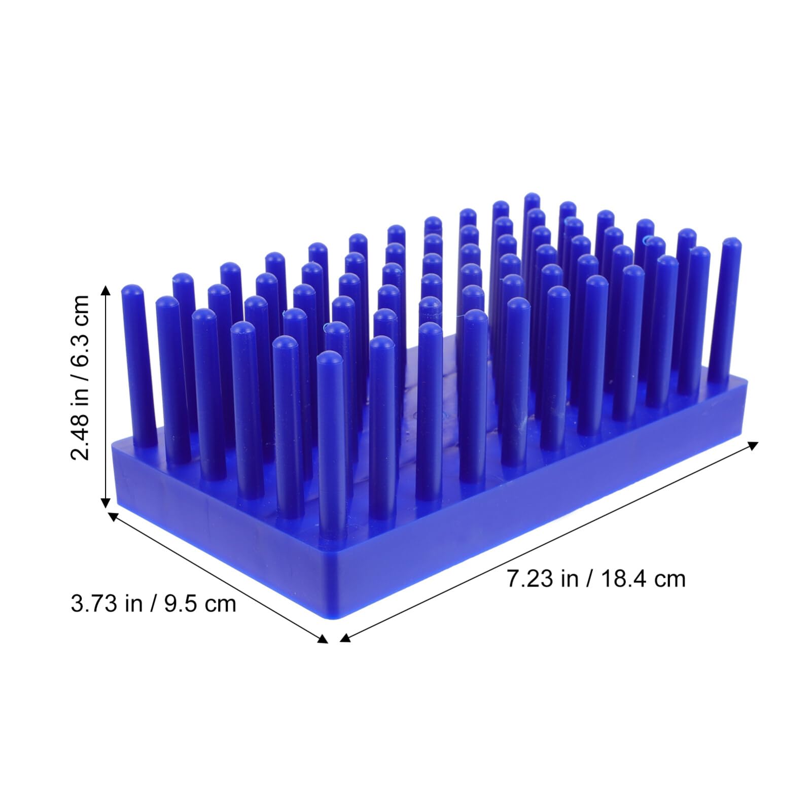 iplusmile 66 Place Test Tube Rack Pillar Test Tube Holder Labs Scientific Experiments Experimental Tools, 12-15mm