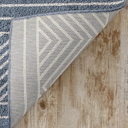 nuLOOM Phyllis Machine Washable Diamond Trellis Accent Rug, 3x5, Blue