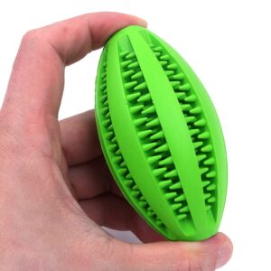 Alnicov 2pcs Dog Toy BallNontoxic Bite Resistant Toy Ball for Pet Dogs Puppy Cat,Dog Pet Food Treat Feeder Chew Tooth Cleaning Ball (Green)