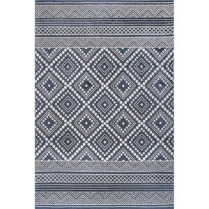 nuLOOM Phyllis Machine Washable Diamond Trellis Accent Rug, 3x5, Blue