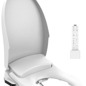 Living Star 7900 Elongated Bidet Seat with Remote - Tankless Bidet, Turbo Wash, Auto Wash, Instant Warm Water Bidet, Maximizing Your Convenience and Hygiene via your fingertips