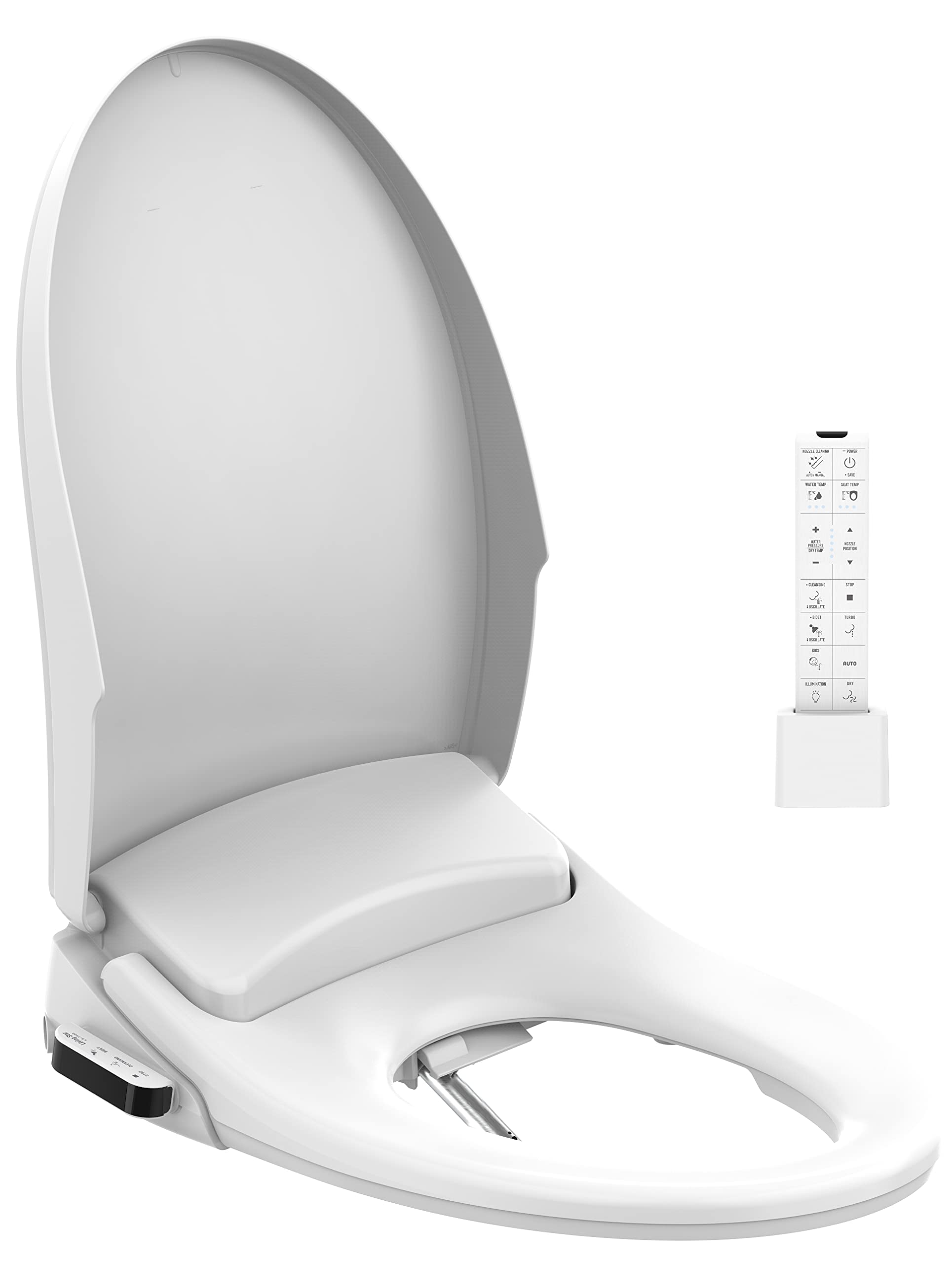 Living Star 7900 Elongated Bidet Seat with Remote - Tankless Bidet, Turbo Wash, Auto Wash, Instant Warm Water Bidet, Maximizing Your Convenience and Hygiene via your fingertips