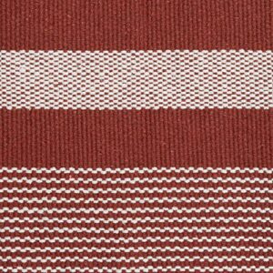 DII Woven Rag Rug Collection Recycled Yarn Cabana Stripe, 2x3', Cinnamon