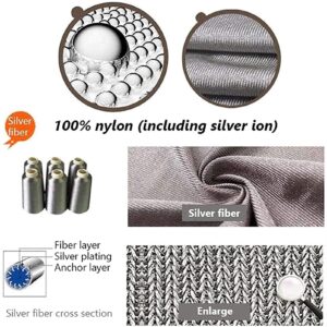 Wzglod Anti Radiation Silver Fiber Fabric Conductive Faraday Cloth EMI RFID Protection Material for Clothes Making Or RF/EMI/EMF/LF Blocking/Shielding,5m/196.85in (Size : 4m/157.48in)