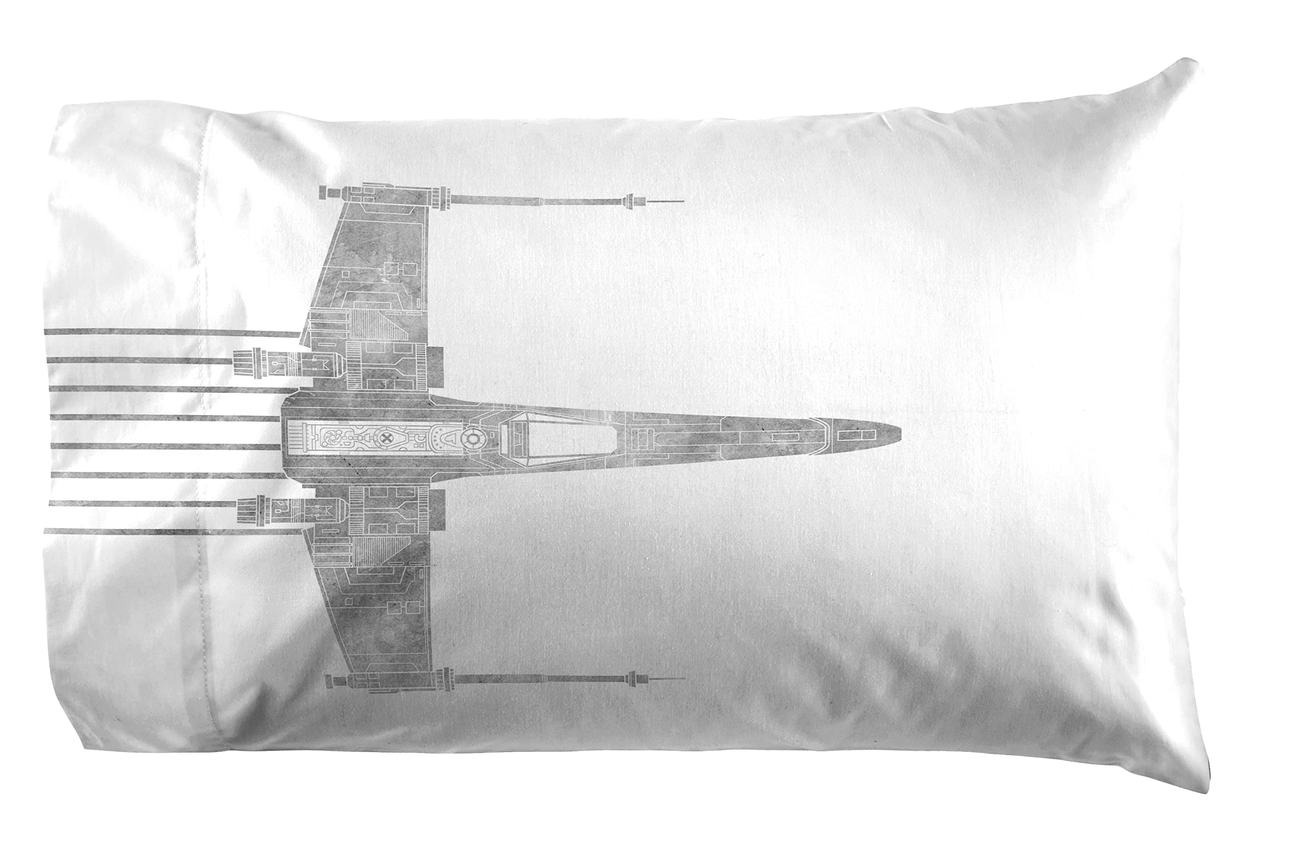 Jay Franco Star Wars Falcon Schematics Queen Size Sheet Set - 4 Piece Set Super Soft and Cozy Kid’s Bedding - Fade Resistant Microfiber Sheets