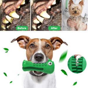 Hkrhsy Dog Toys for Aggressive Chewers, Toothbrush for Old or Young Pet, Dog Chew Toys Made with Toughest Natural Rubber,Durable Squeaky Dog Toys