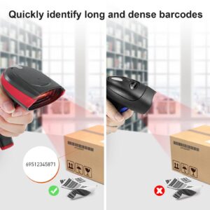 Barcode Scanner Wired,JRHC 2D Bar Code Reader Automatic QR 1D Bar Code Scanner Support Windows Mac and Linux with USB Cable for Pos Mobile Payment, Convenience Supermarket, Store, Warehouse, Library