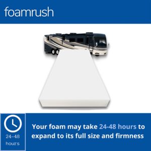 FoamRush 8-Inch Queen (60" x 80") High Density Foam RV Mattress Replacement, Extra Firm, Pressure Relief Support, Travel Camper Trailer Truck, Made in USA, CertiPUR-US Certified, Cover Not Included