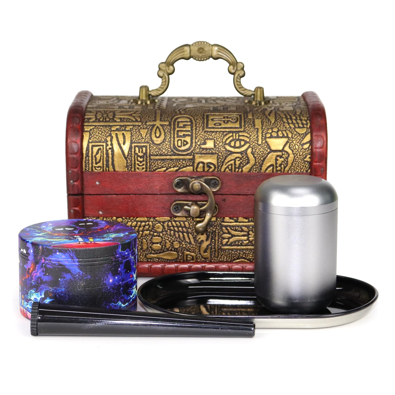 Grinder Kit with Accessories,Retro Color