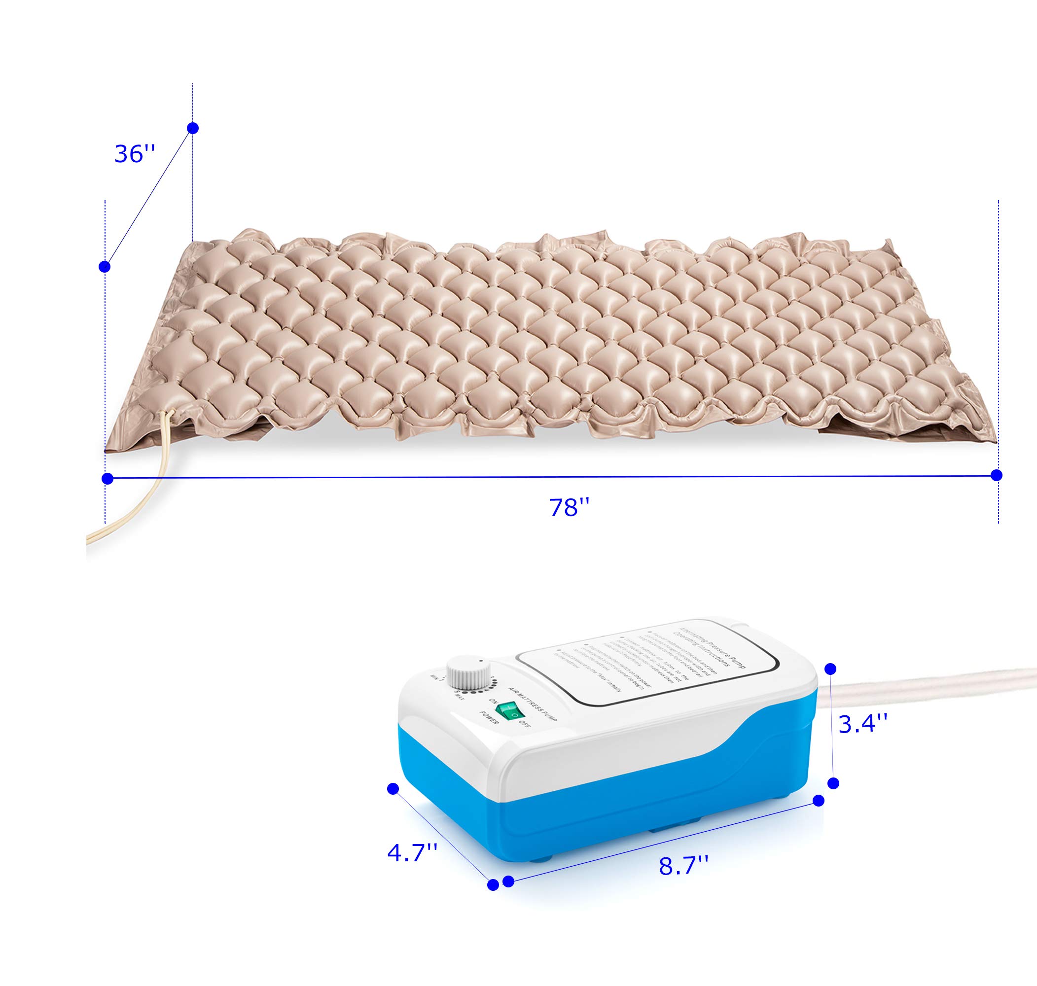 Inflatable Low Air Loss Mattress Topper