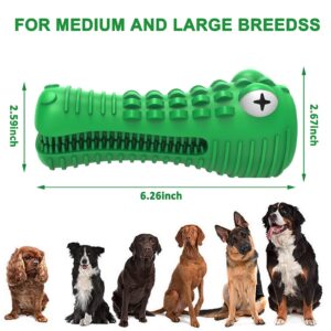 Hkrhsy Dog Toys for Aggressive Chewers, Toothbrush for Old or Young Pet, Dog Chew Toys Made with Toughest Natural Rubber,Durable Squeaky Dog Toys